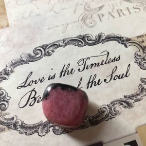 Pink Rhodanite crystal stone